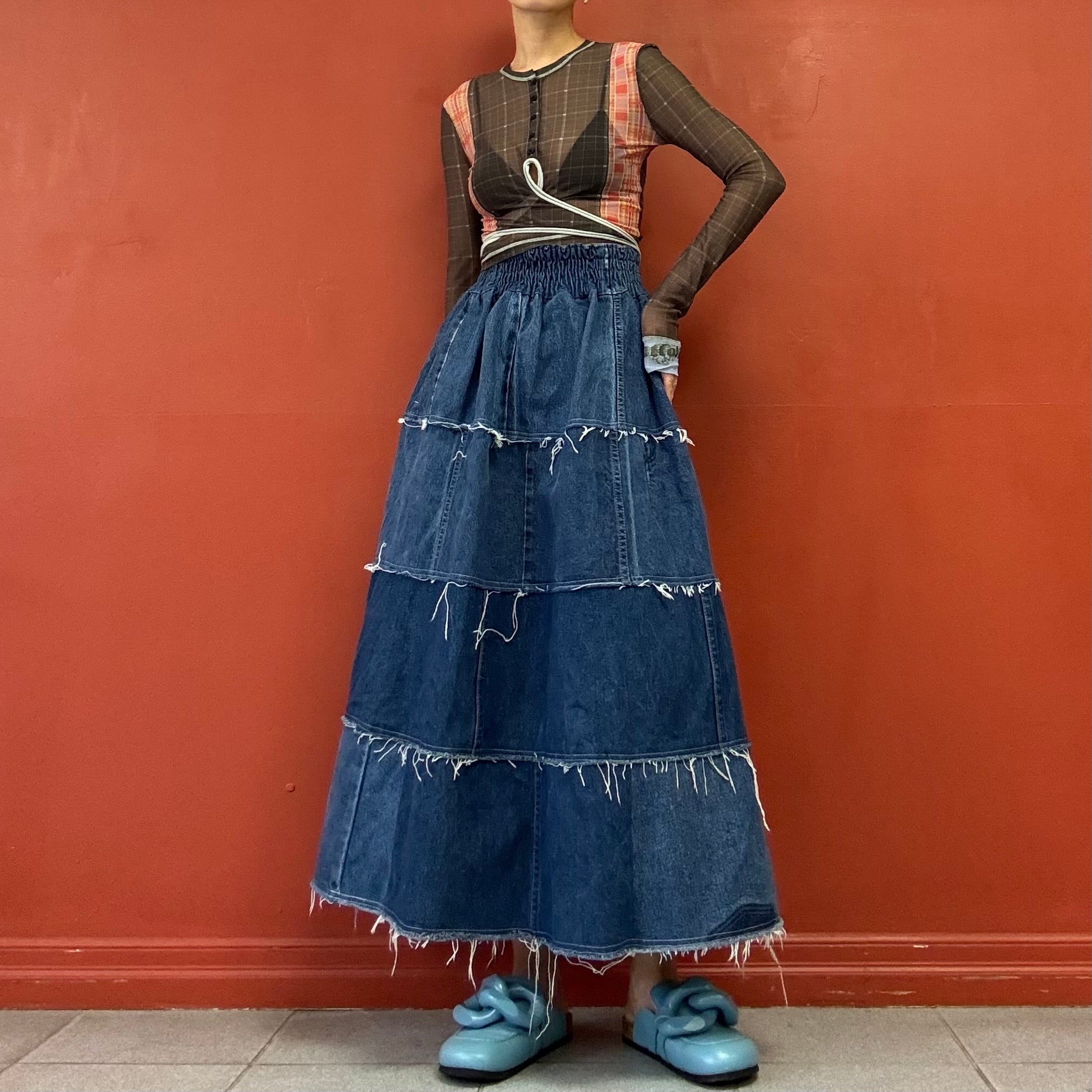 Remake Denim Skirt Made in Japan