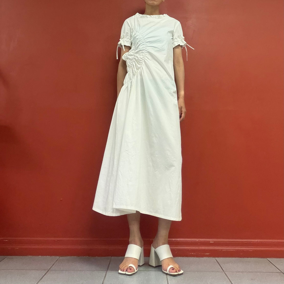 Sculpture cotton dress