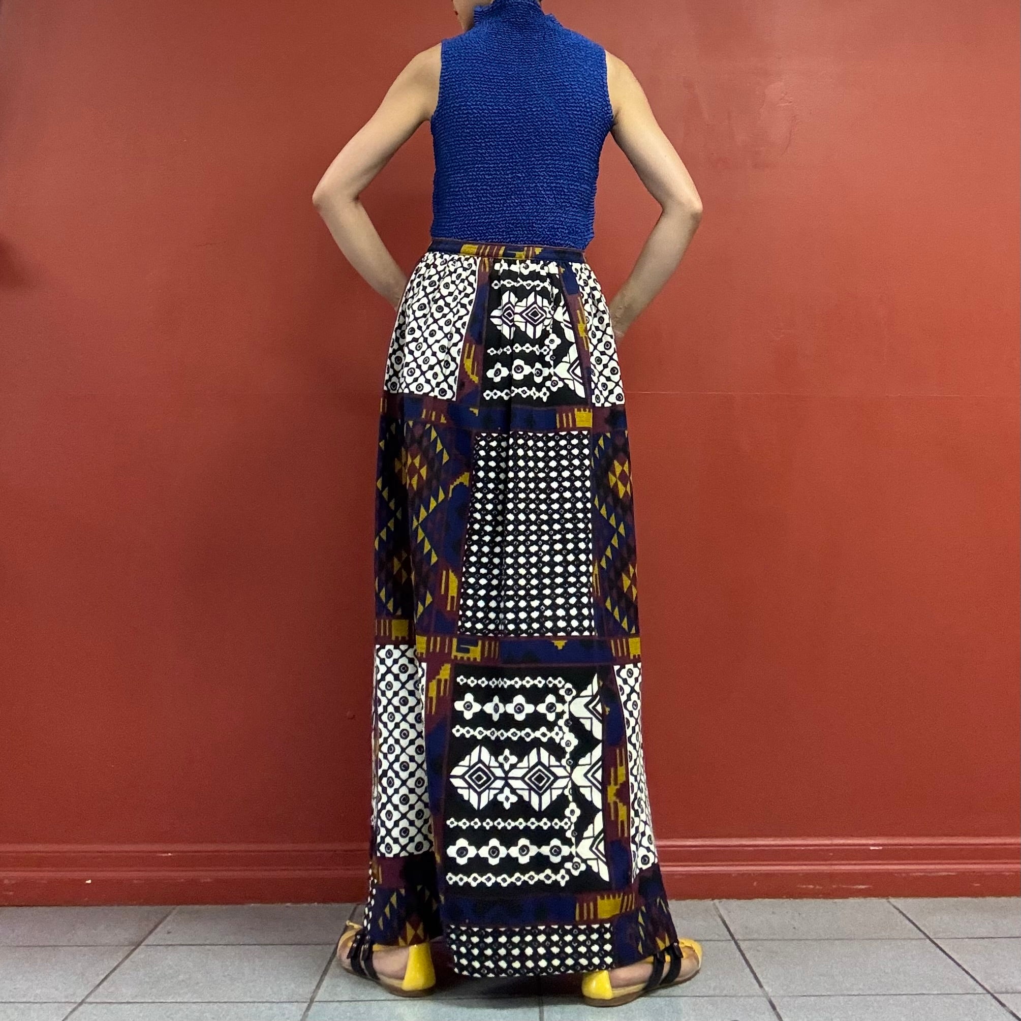 60s70s homemade maxi skirt