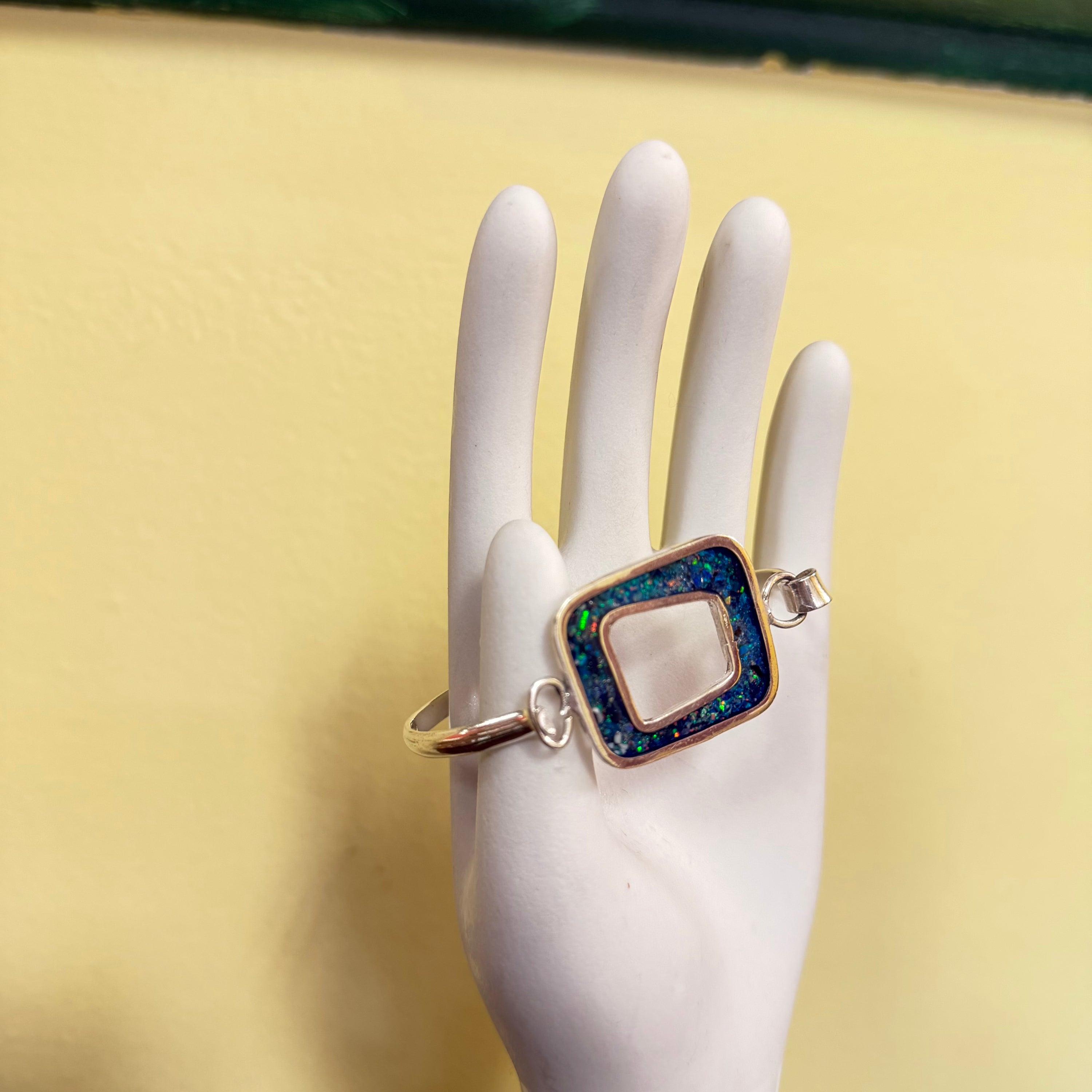 Blue Mosaic Cuff