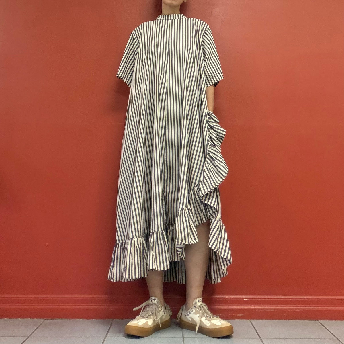 Trinca un plus un frilled dress