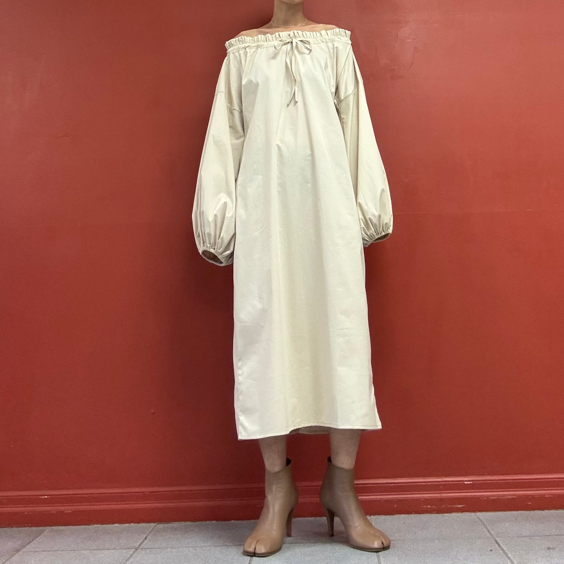 THE LULO PROJECT puffy sleeves lounge dress