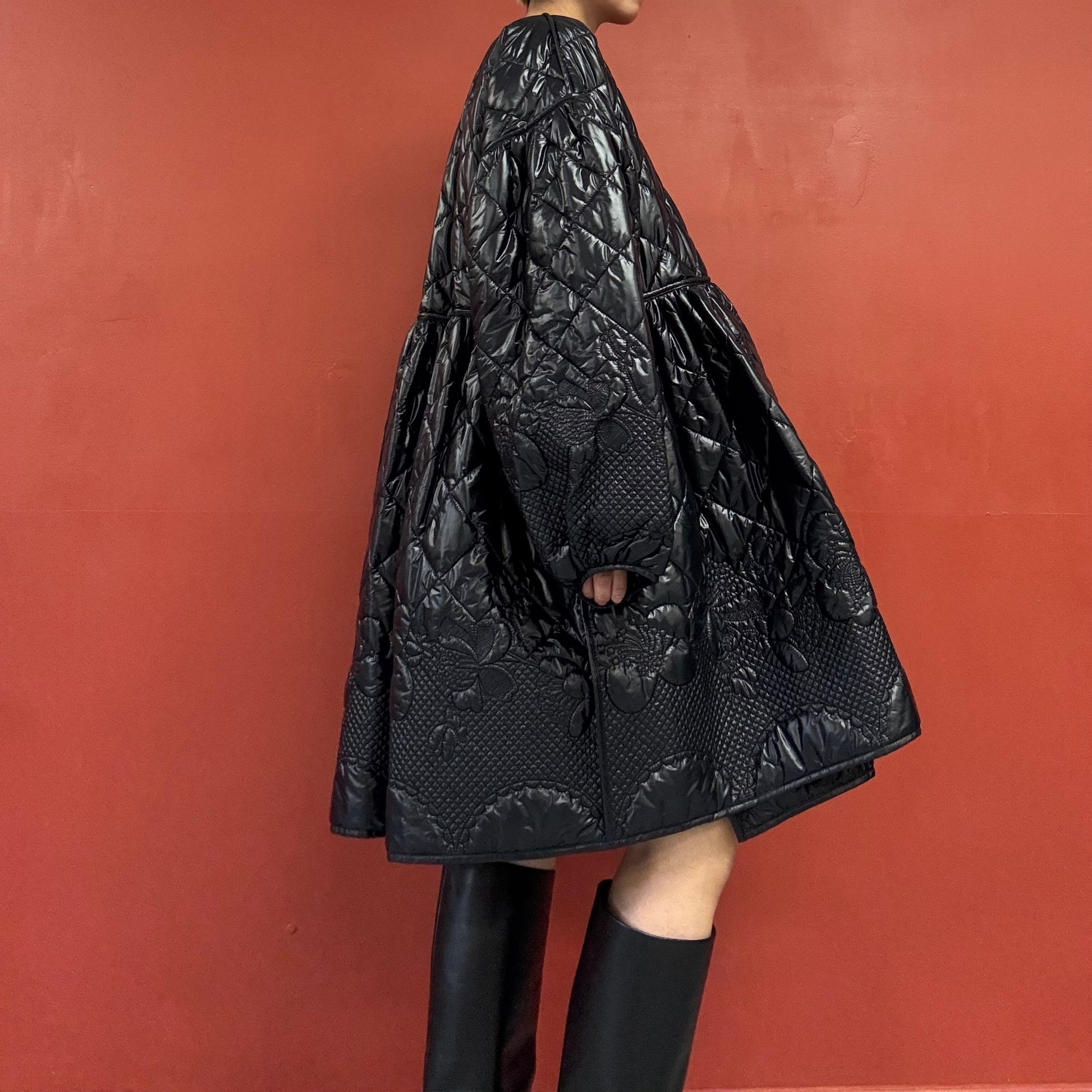 CECILIE BAHNSEN Black Frazier Coat