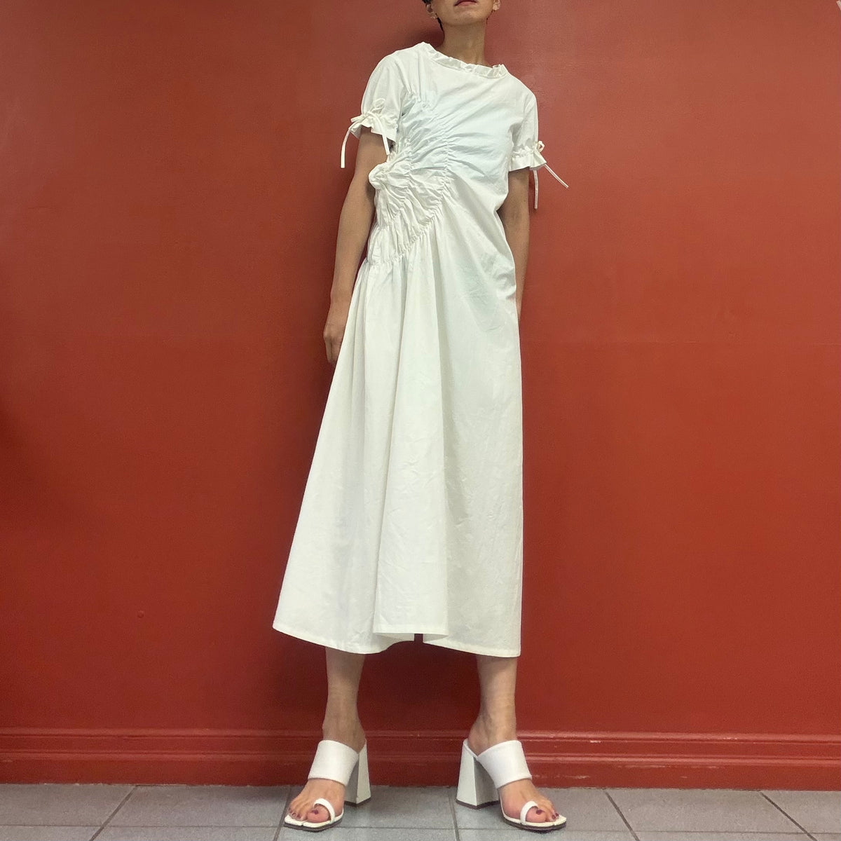 Sculpture cotton dress