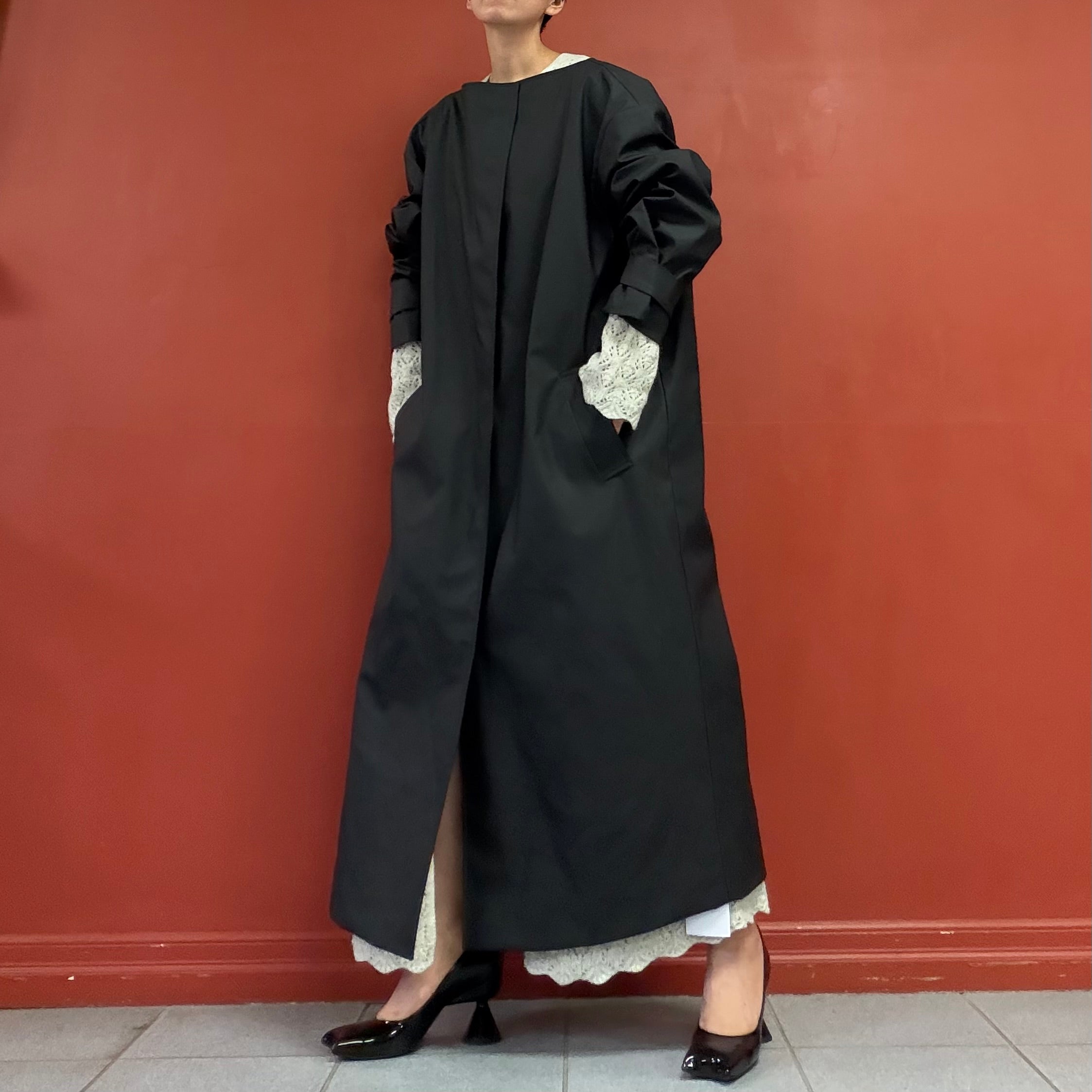 Lll boat neck coat