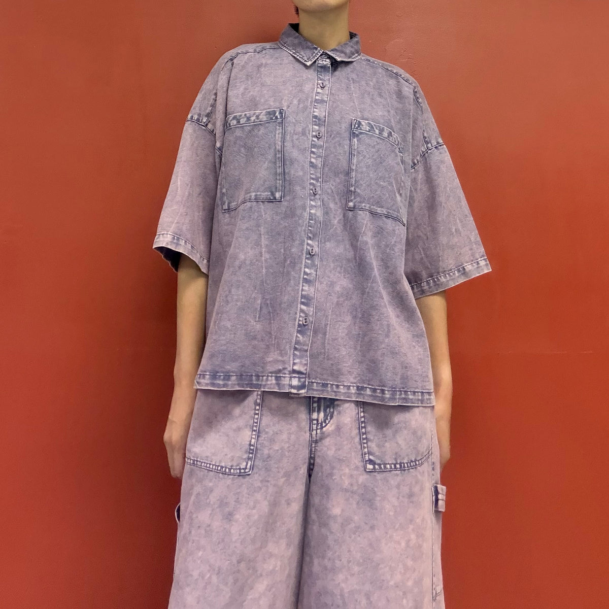 Wide button up shirt