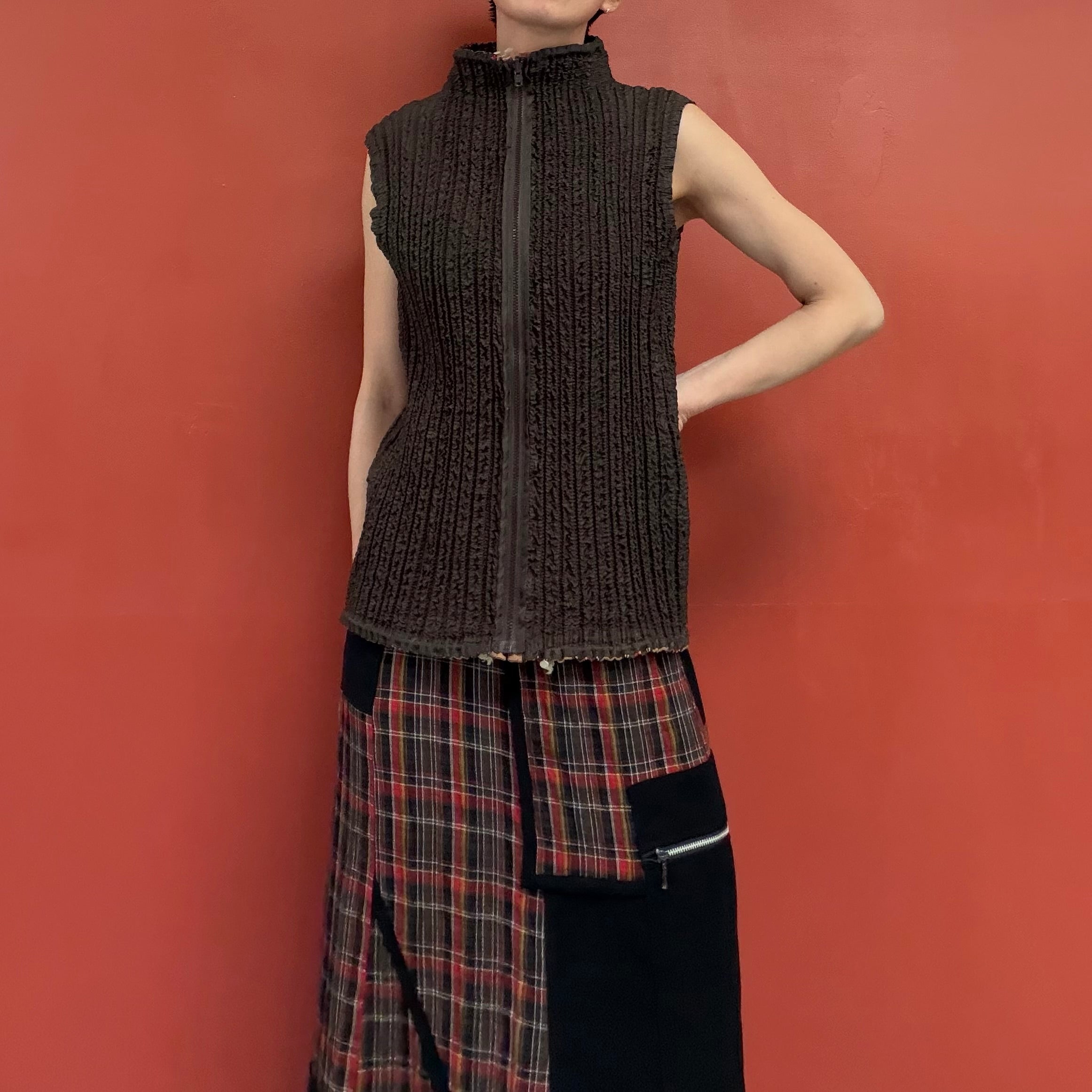PEPLUM by YOSHIKI HISHINUMA reversible vest