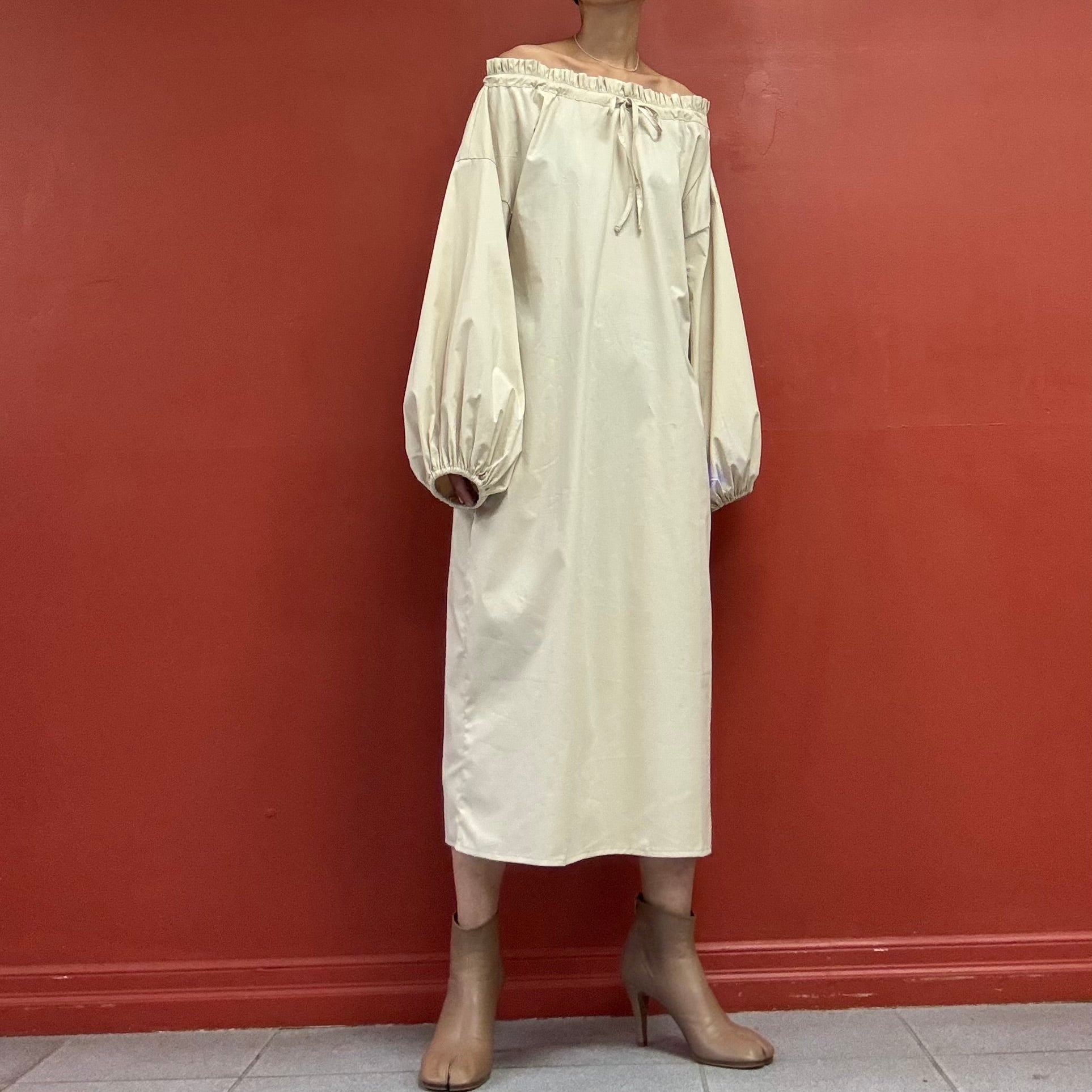 THE LULO PROJECT puffy sleeves lounge dress