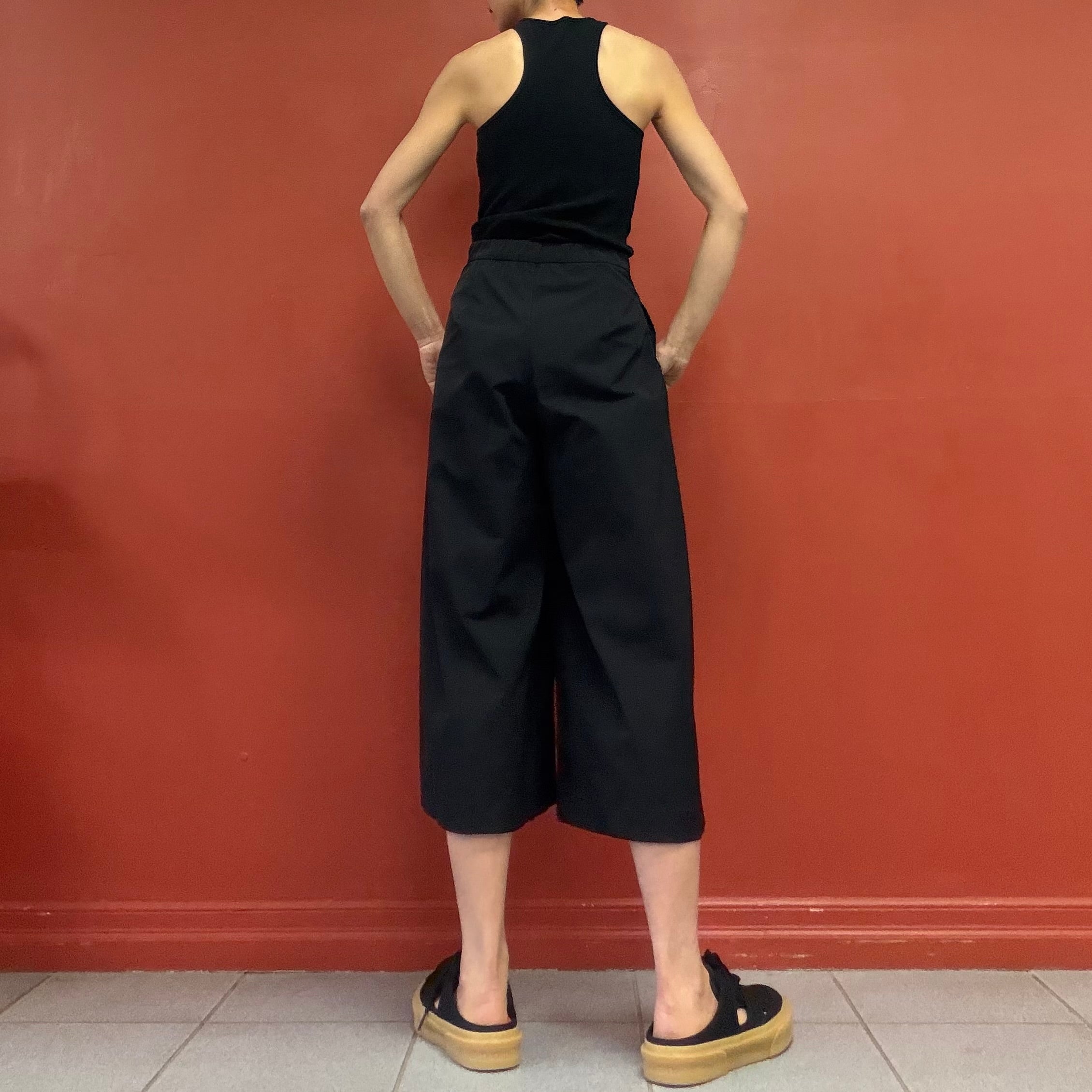 Wrap wide pants