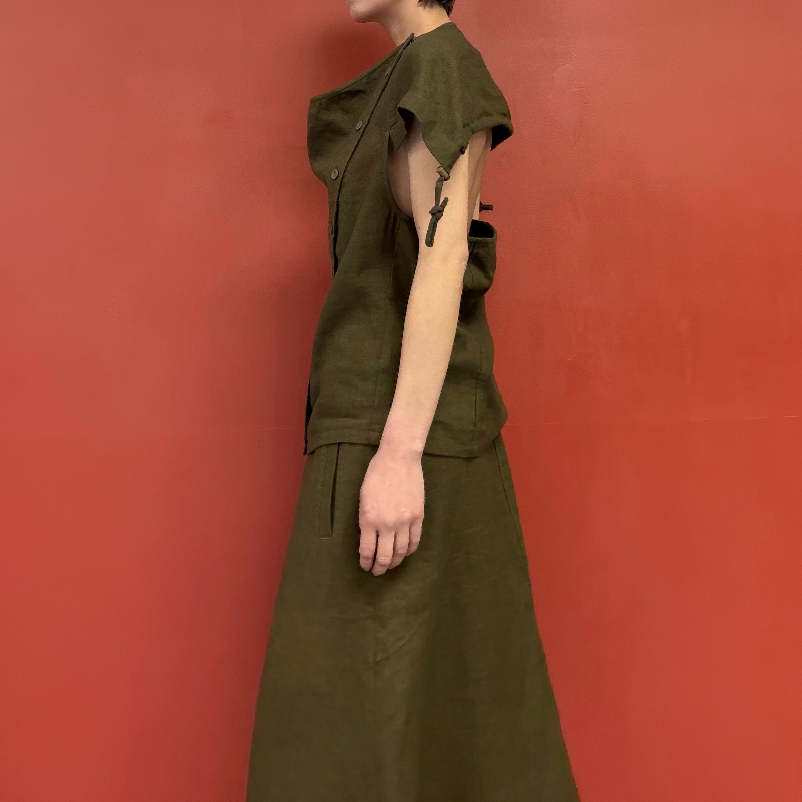 Open back blouse