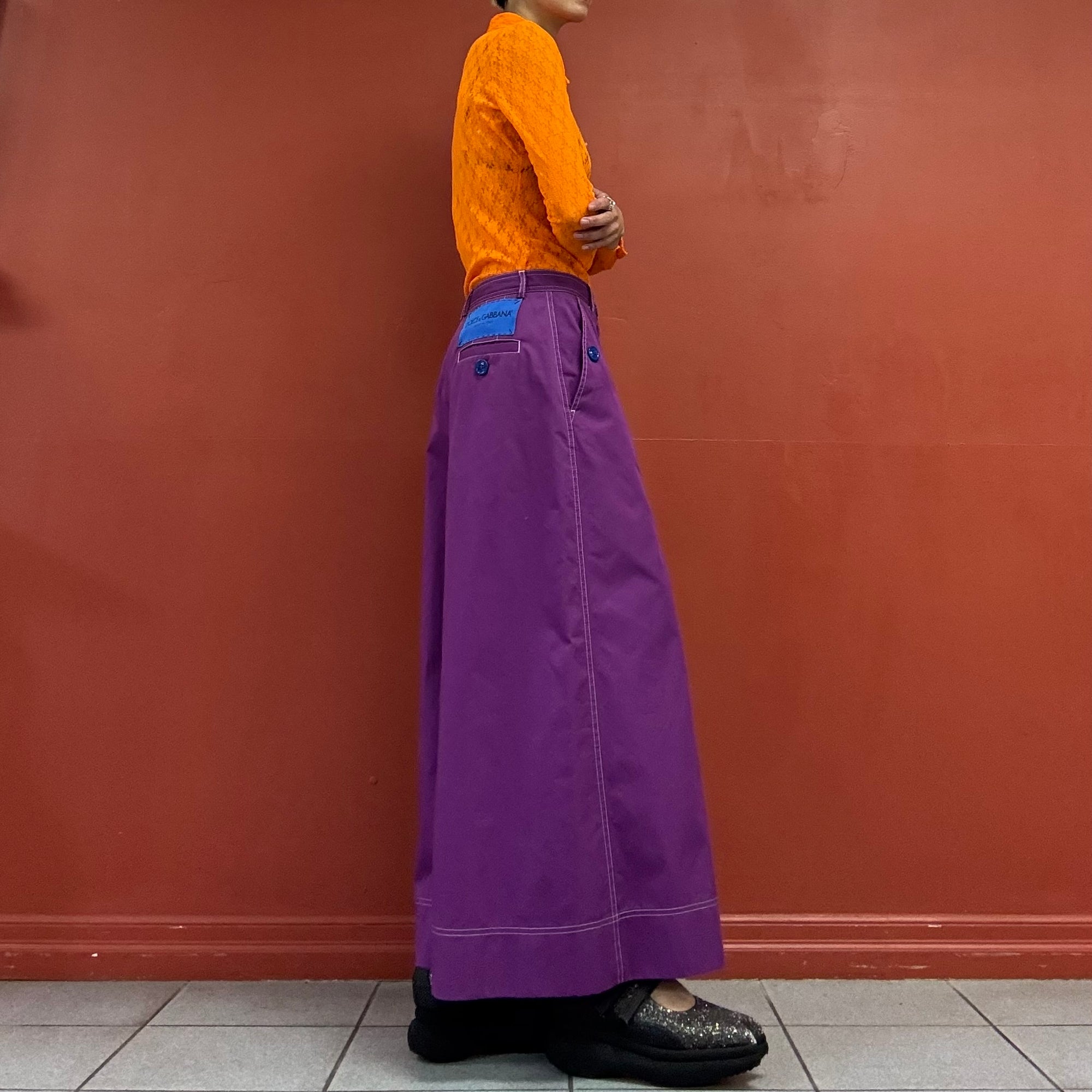 DOLCE&GABBANA wide pants