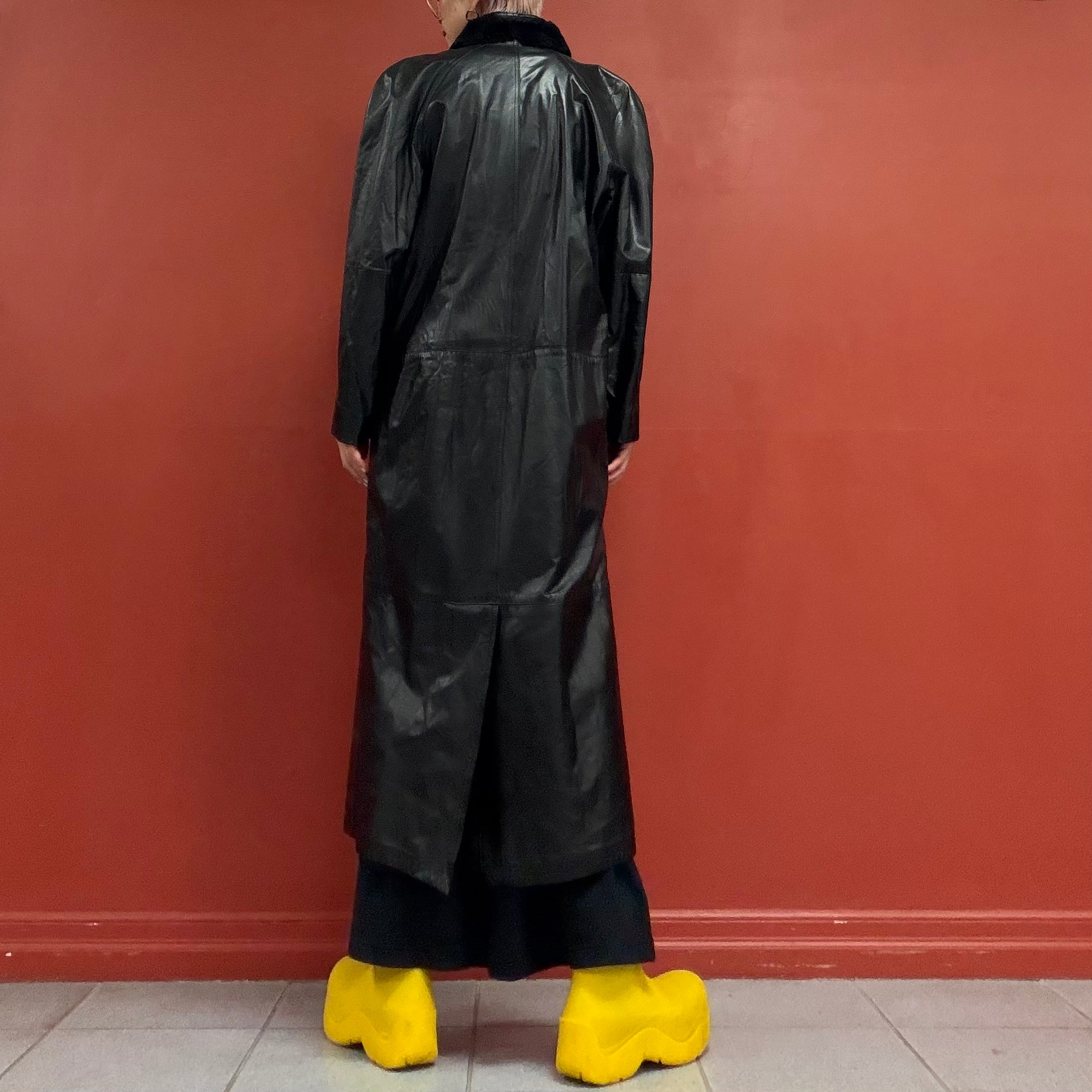 80s90s leather jacket