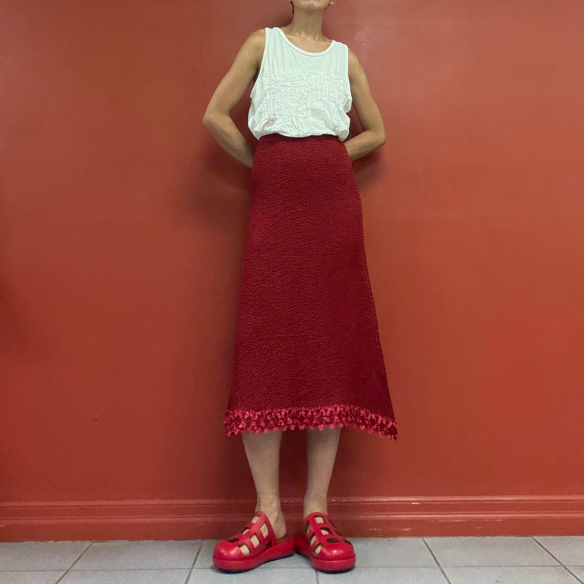 PEPLUM by YOSHIKI HISHINUMA pleats skirt