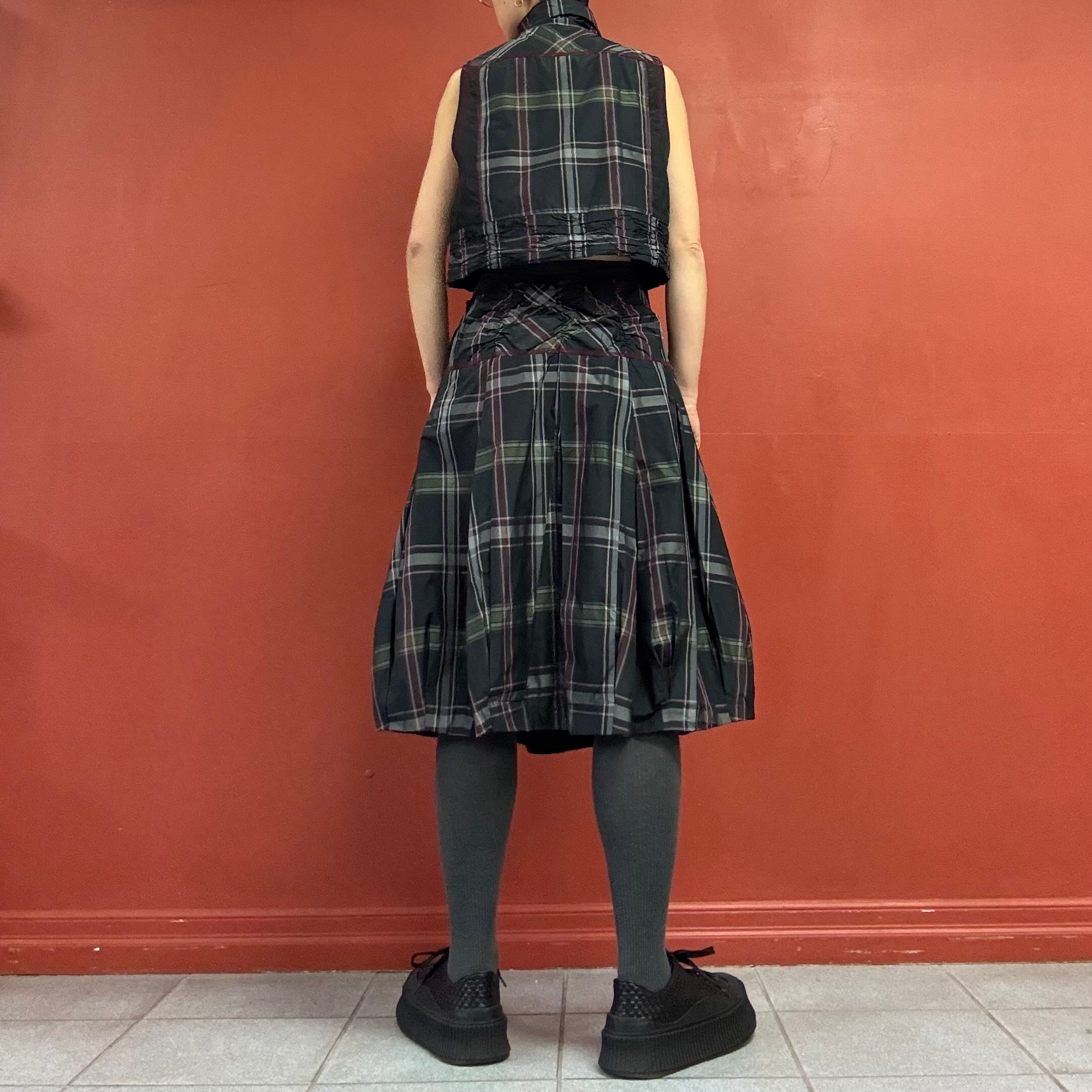 90s00s taffeta balloon skirt