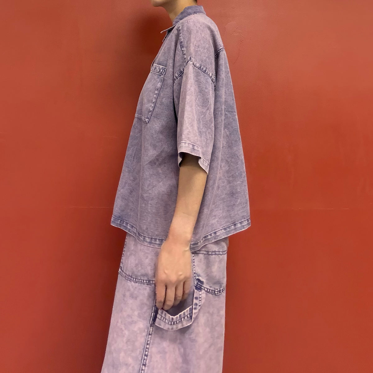 Wide button up shirt