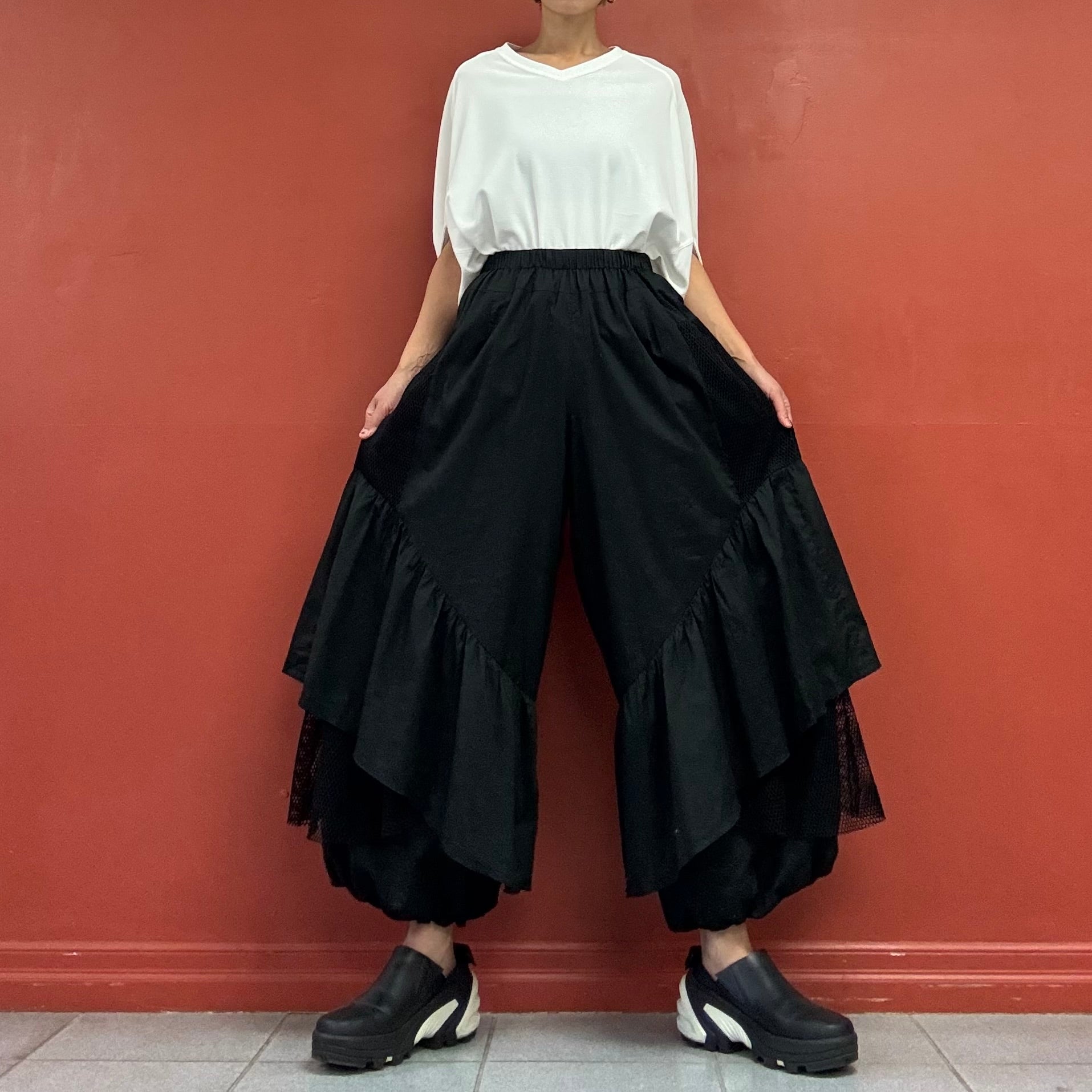 Layered balloon pants