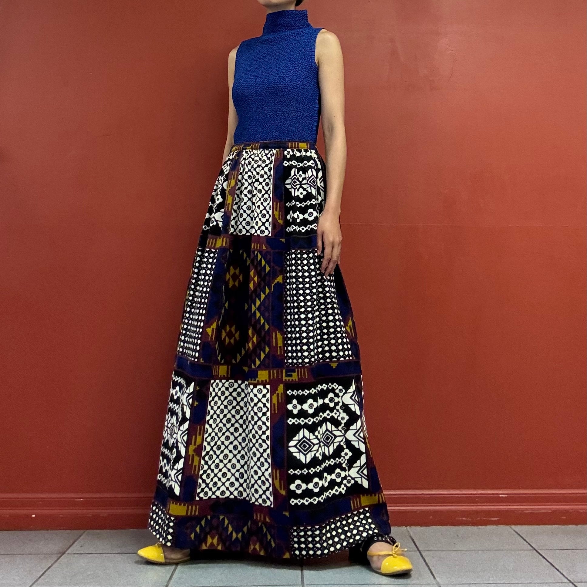 60s70s homemade maxi skirt