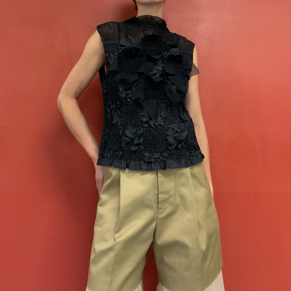 JI U pleats top