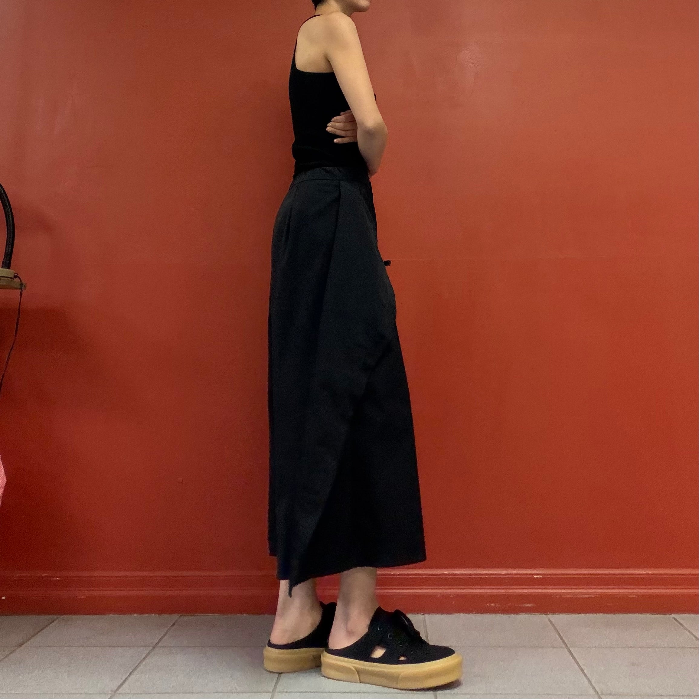Wrap wide pants
