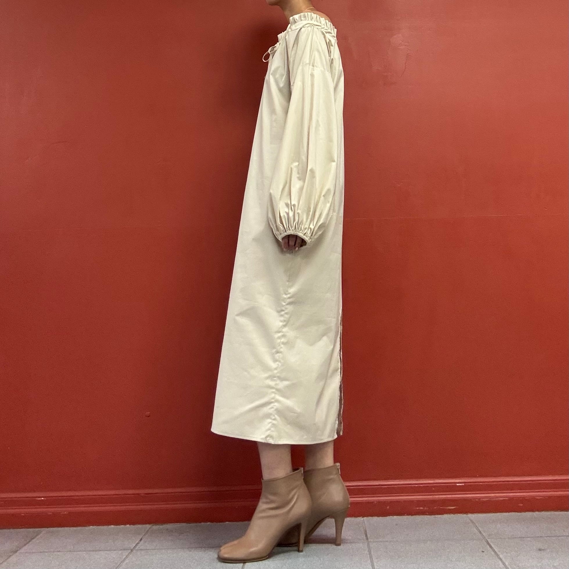 THE LULO PROJECT puffy sleeves lounge dress