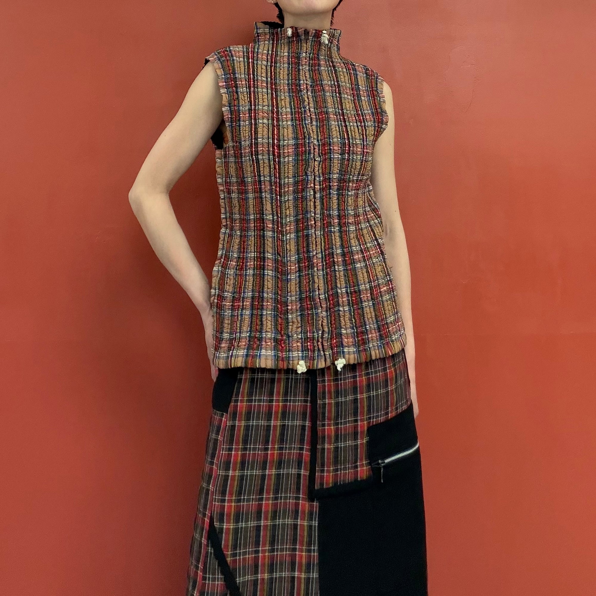 PEPLUM by YOSHIKI HISHINUMA reversible vest