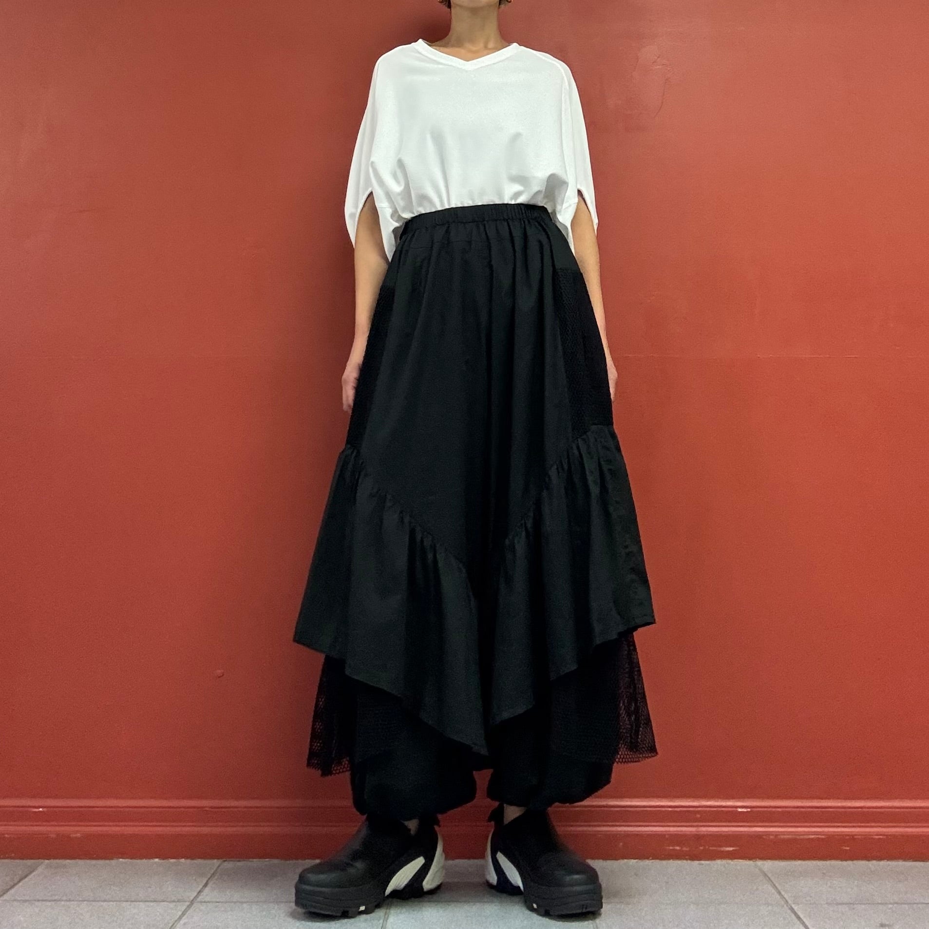 Layered balloon pants