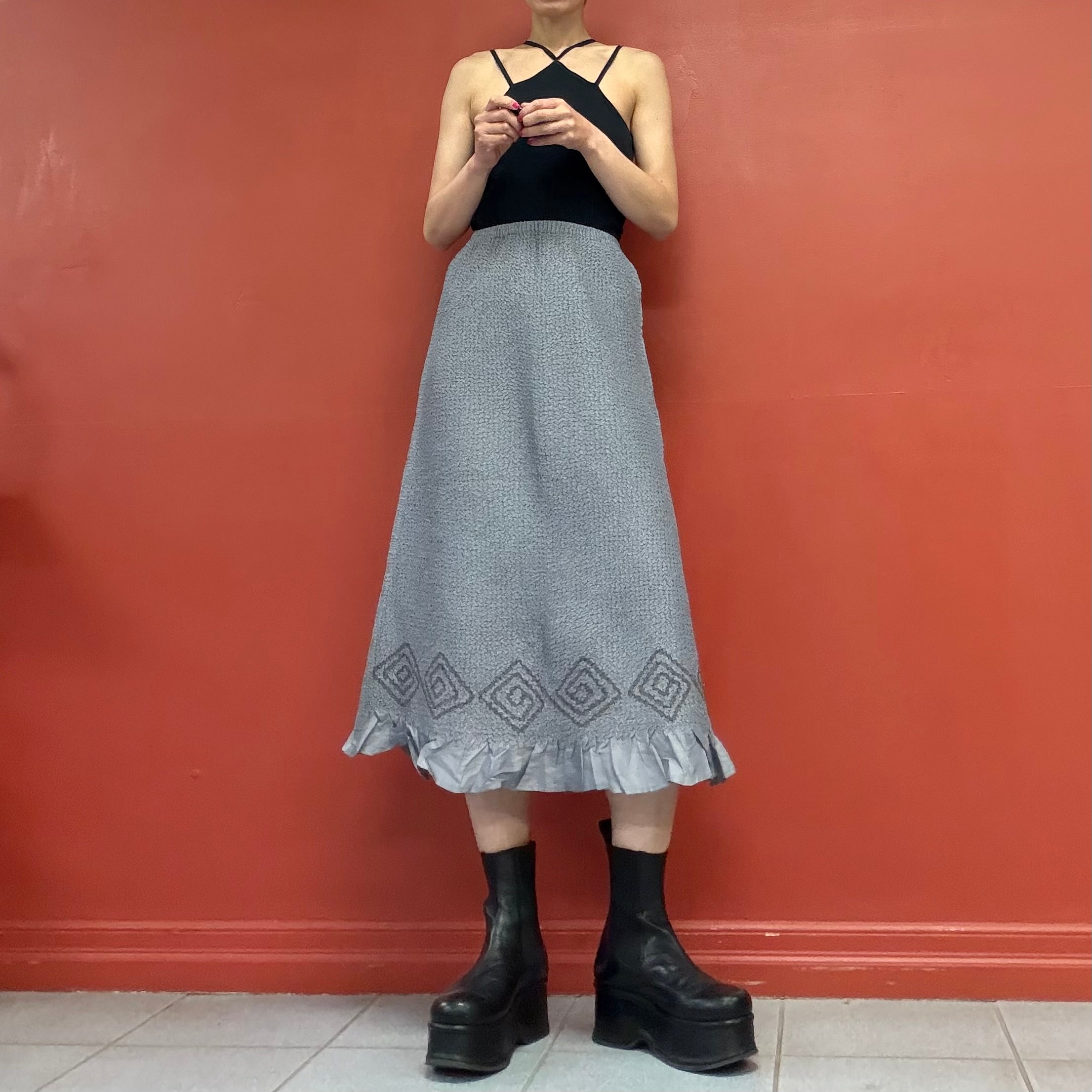 PEPLUM by YOSHIKI HISHINUMA pleats skirt