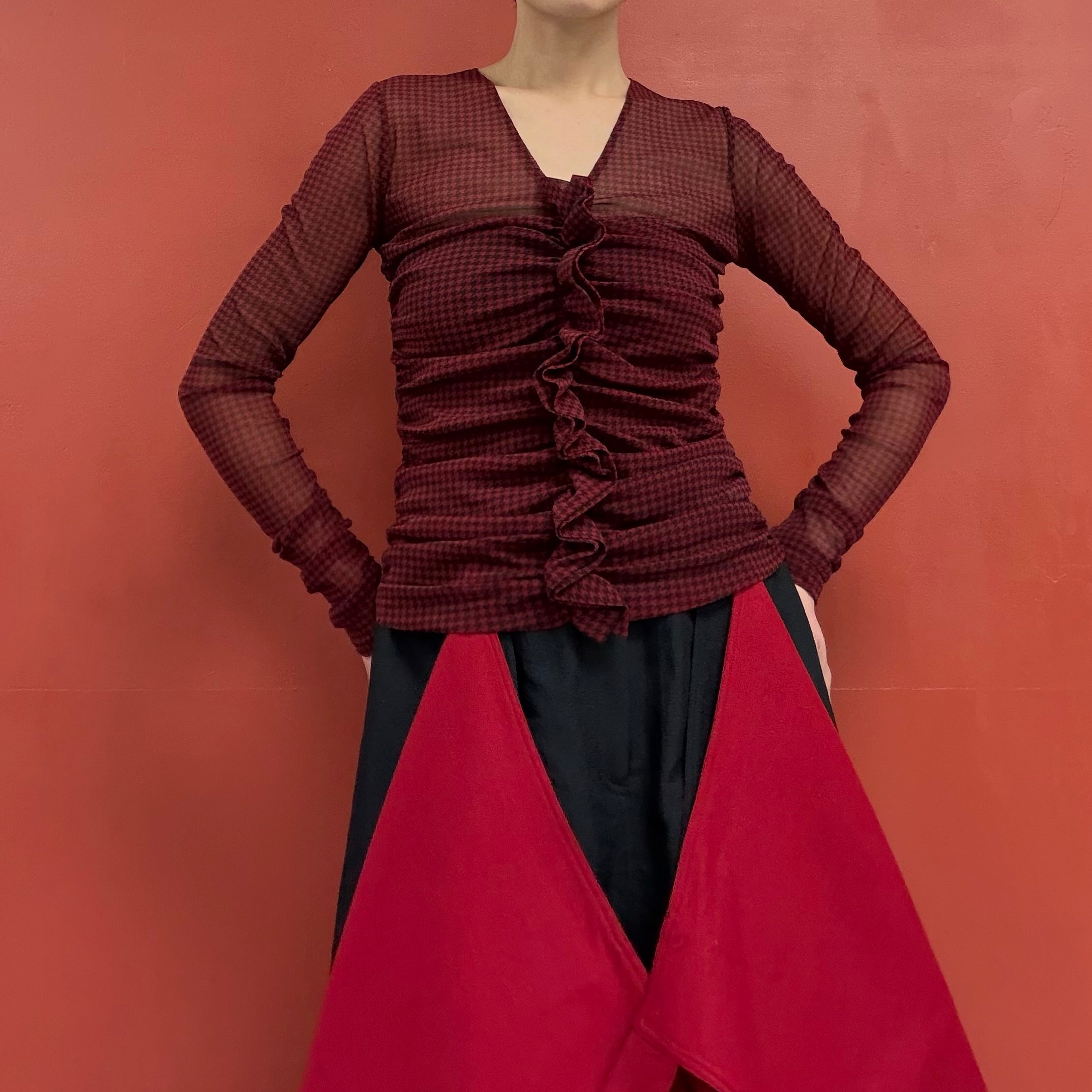 HANAE MORI mesh top