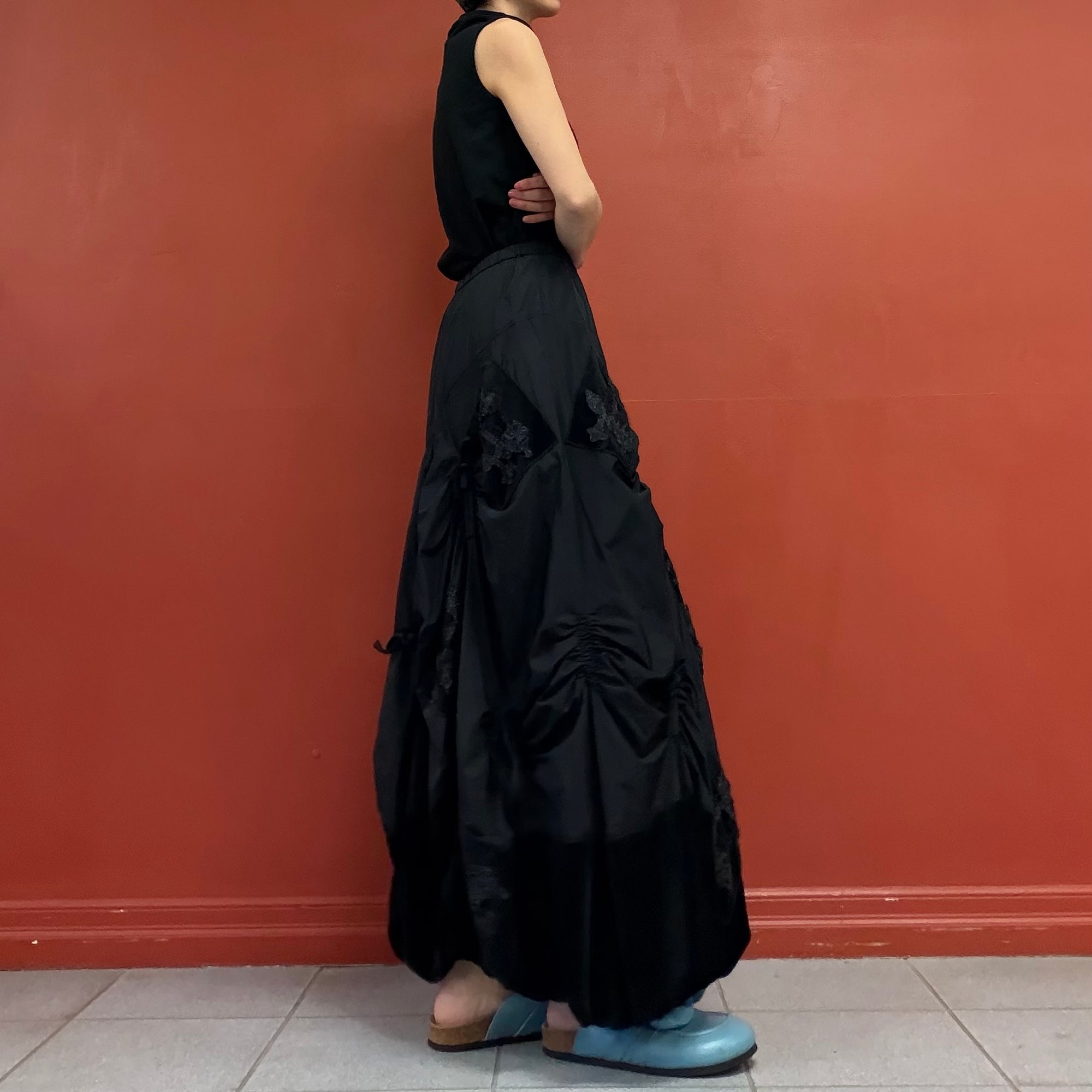 Avant-garde balloon volume skirt