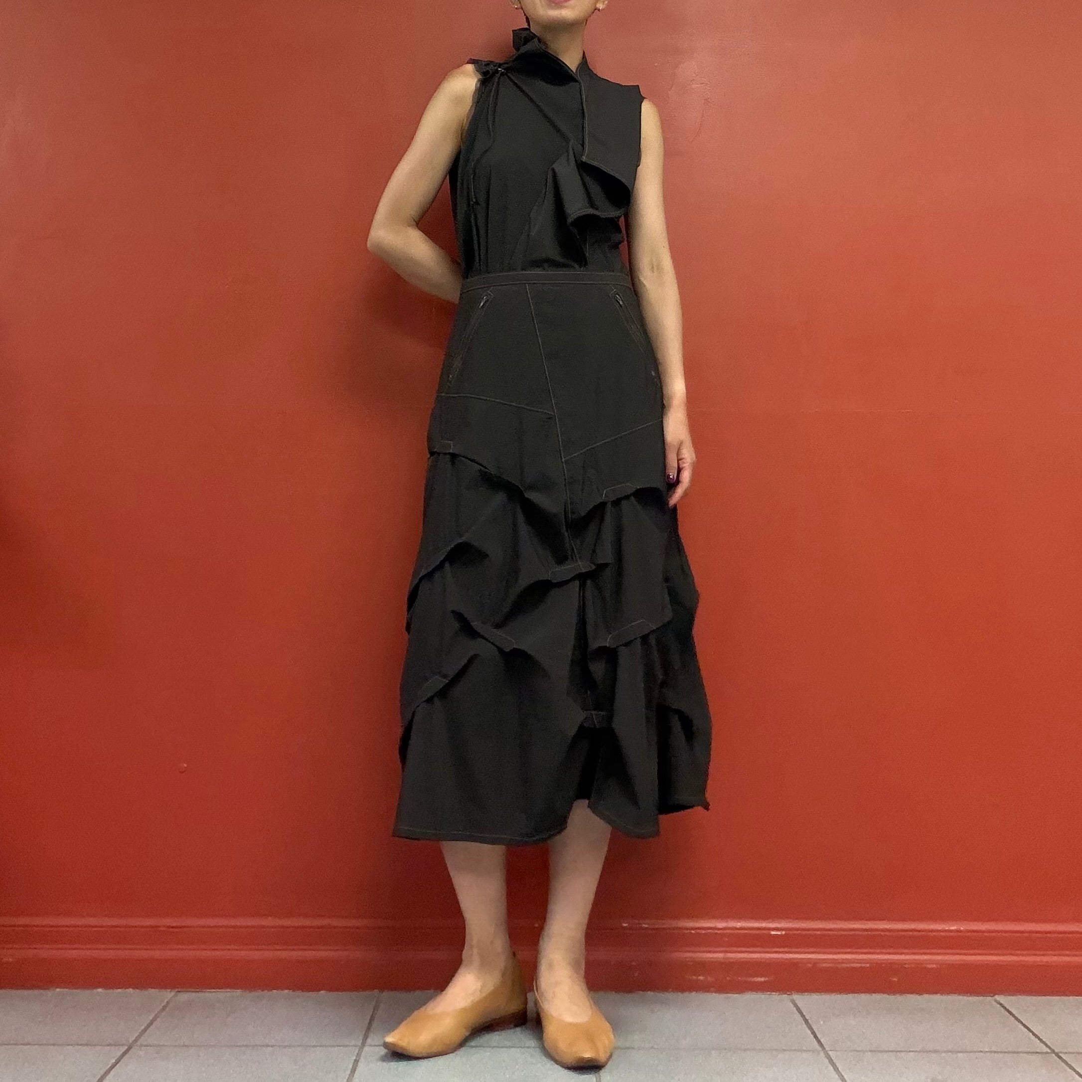 Origami drape skirt