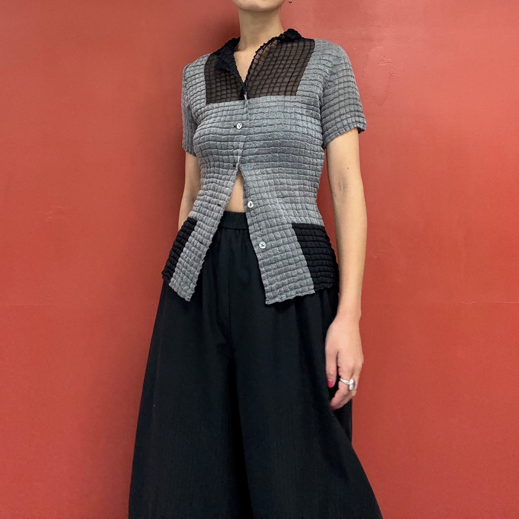 YOSHIKI HISHINUMA pleats shirt